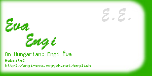 eva engi business card