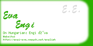 eva engi business card